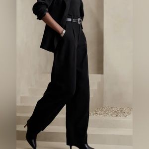 NWT Banana Republic Black Drapey Wide Leg Pant Size 14